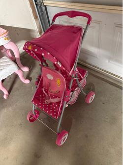 Dual babydoll stroller