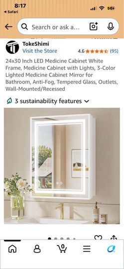 Nuevo espejo para baño con 3 tipos de luces diferentes