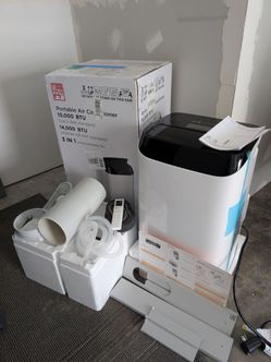 14000 BTU Portable Air Conditioners with Remote Control, 3-in-1