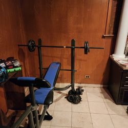 Gym Bench Whit Weights 