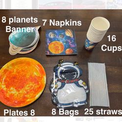 Galaxy/space Theme Party Supplies 