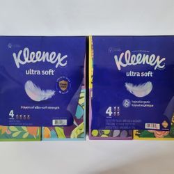 2 Kleenex Tissue Ultra Soft