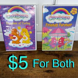 $5 For both Care Bears DVD 📀 Movies Friends Forever & Kingdom of Caring