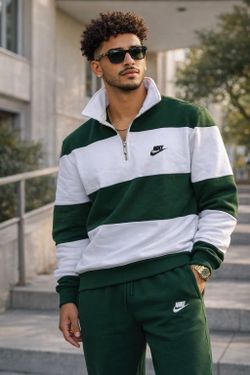 Nike Green Custom Quarter Zip