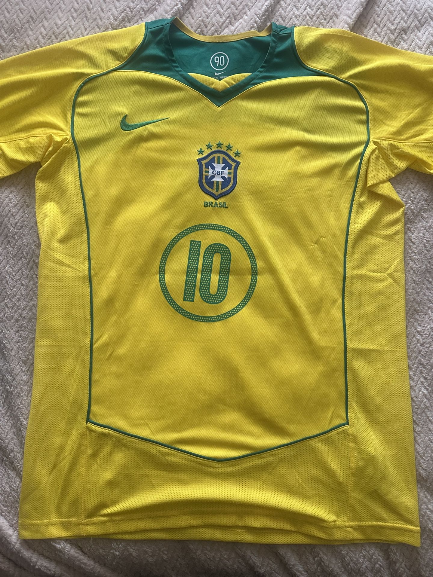 Nike Brazil Ronaldinho #10 Soccer Jersey