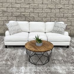 *Free Delivery* Modern Offwhite Couch Sofa 3 Seater