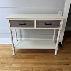 off white wooden desk 
