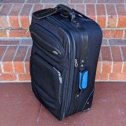 Samsonite 23" wheeled soft shell nylon canvas roller suitcase travel luggage with retractable handle