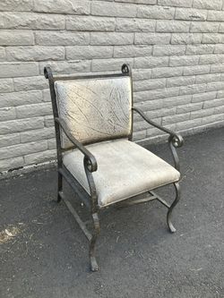 Antique Wrought Iron Armchair 