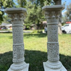 Resin Greek Column Pillars (2 Pieces)