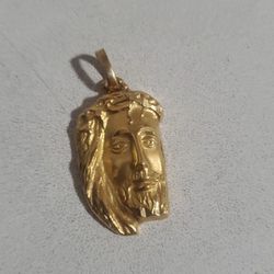 Gold 18k Jesus Charm
