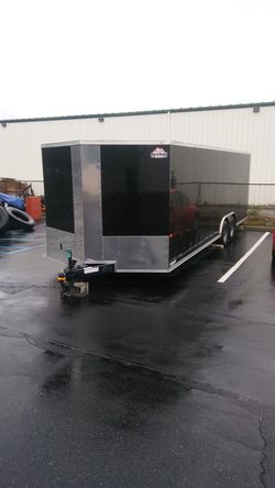 24' Vnose Enclosed Trailer with 5200lb axles