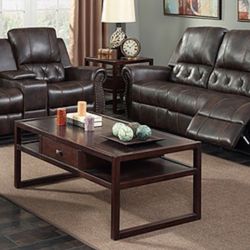 New Brown Reclining Sofa And Loveseat 