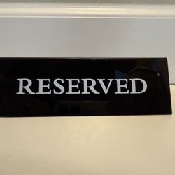Reserved Signs 