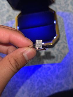 925 silver 2ct radiant cut moissanite diamond
