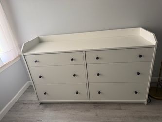 IKEA White 6-Drawer Double Dresser