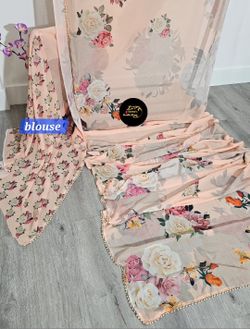 Floral Printed Georgette Sharee