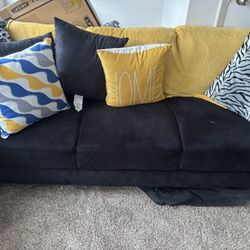 Used Black Couch 