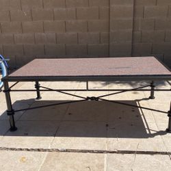 Patio Furniture, Patio Table , Marble Metal Table , 