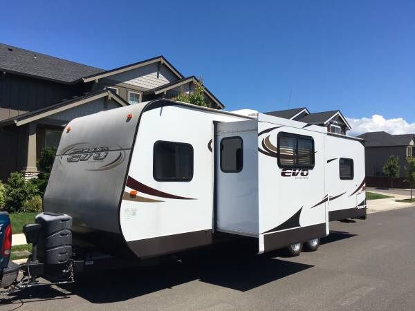 2014 Forest River Stealth Evo Travel Trailer, Slide, Arctic Package, sleeps 6+