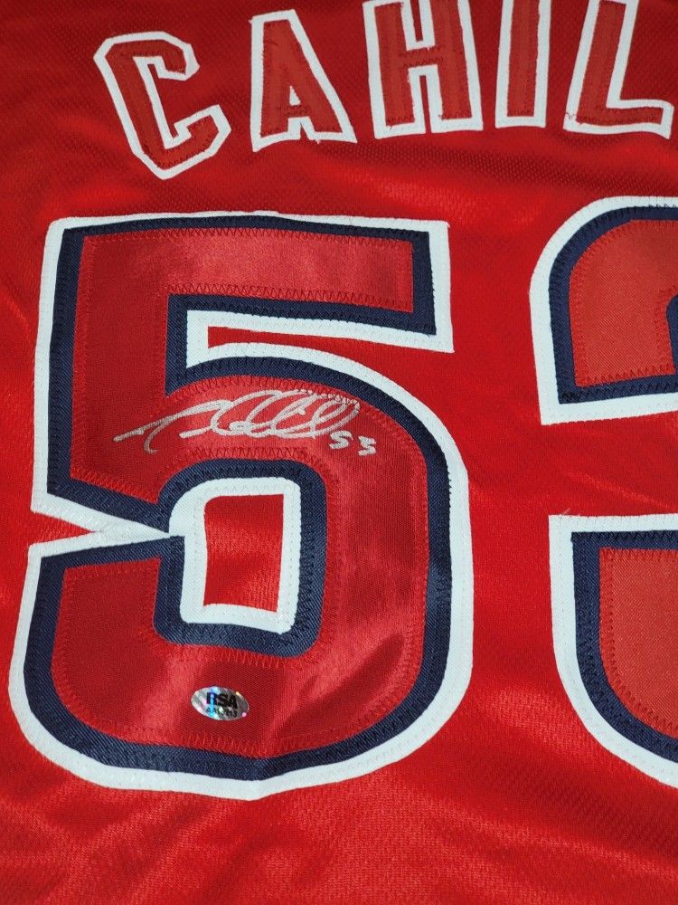 Angels Autographs Jerseys Trevor Cahill Pitcher