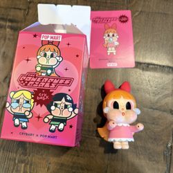 Pop Mart CRYBABY x Powerpuff Girls Series Brushing Teeth Blossom Figure