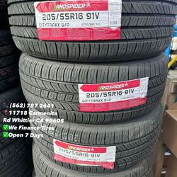 205/55/16 Landspider All Season New Set of Tires Installed and Balanced Set de Llantas Nuevas Instaladas y Balanceadas