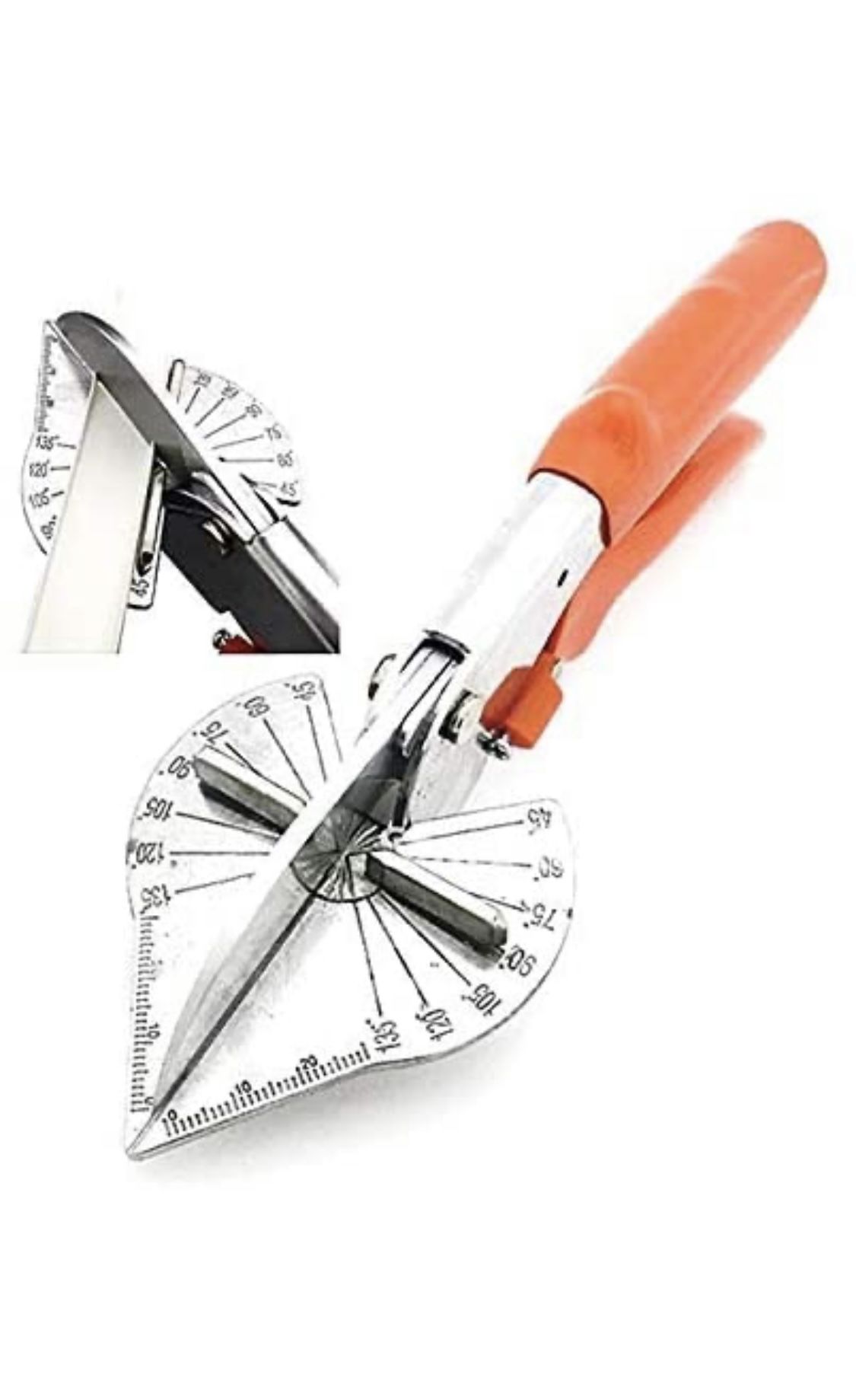 Multi Angle Miter Shear Cutter Hand Tools,45-135 Degree Adjustable Angle Scissors Trim Shears Tools