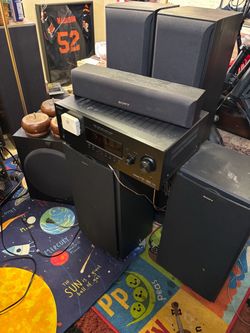 Sony AV Receiver with Speaker System