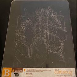 used cuttlebug cricut B plate diecut leaves