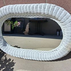 Wicker Mirror 36"X34"