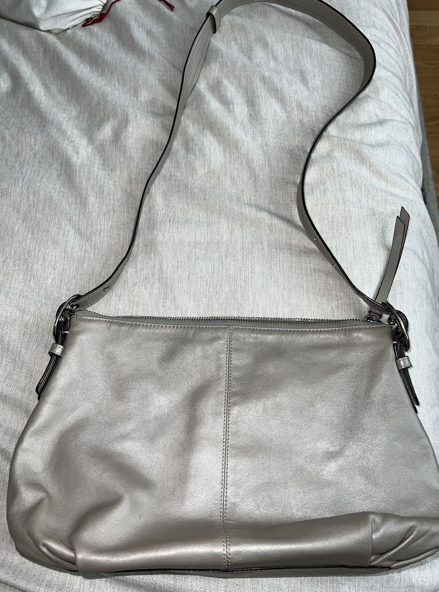 Metallic Coach Hobo Bag