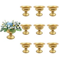 Metal Vases for Centerpieces  set 10