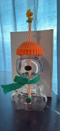 Starbucks Peanuts Snoopy Cold Cup with Straw
