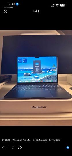 MacBook Air M5 - 24gb Memory & 1tb SSD 2026 model