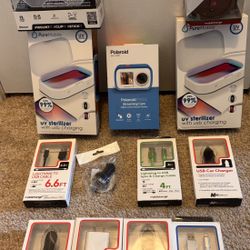 Tech Essentials Mega Bundle – Polaroid Cam + Bluetooth Speakers + UV Chargers