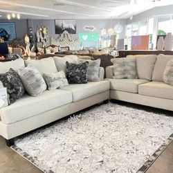 
÷ASK DISCOUNT COUPON😎 sofa Couch Loveseat  Sectional sleeper recliner daybed futon ÷  Cllis Linen Beige Living Room Set 