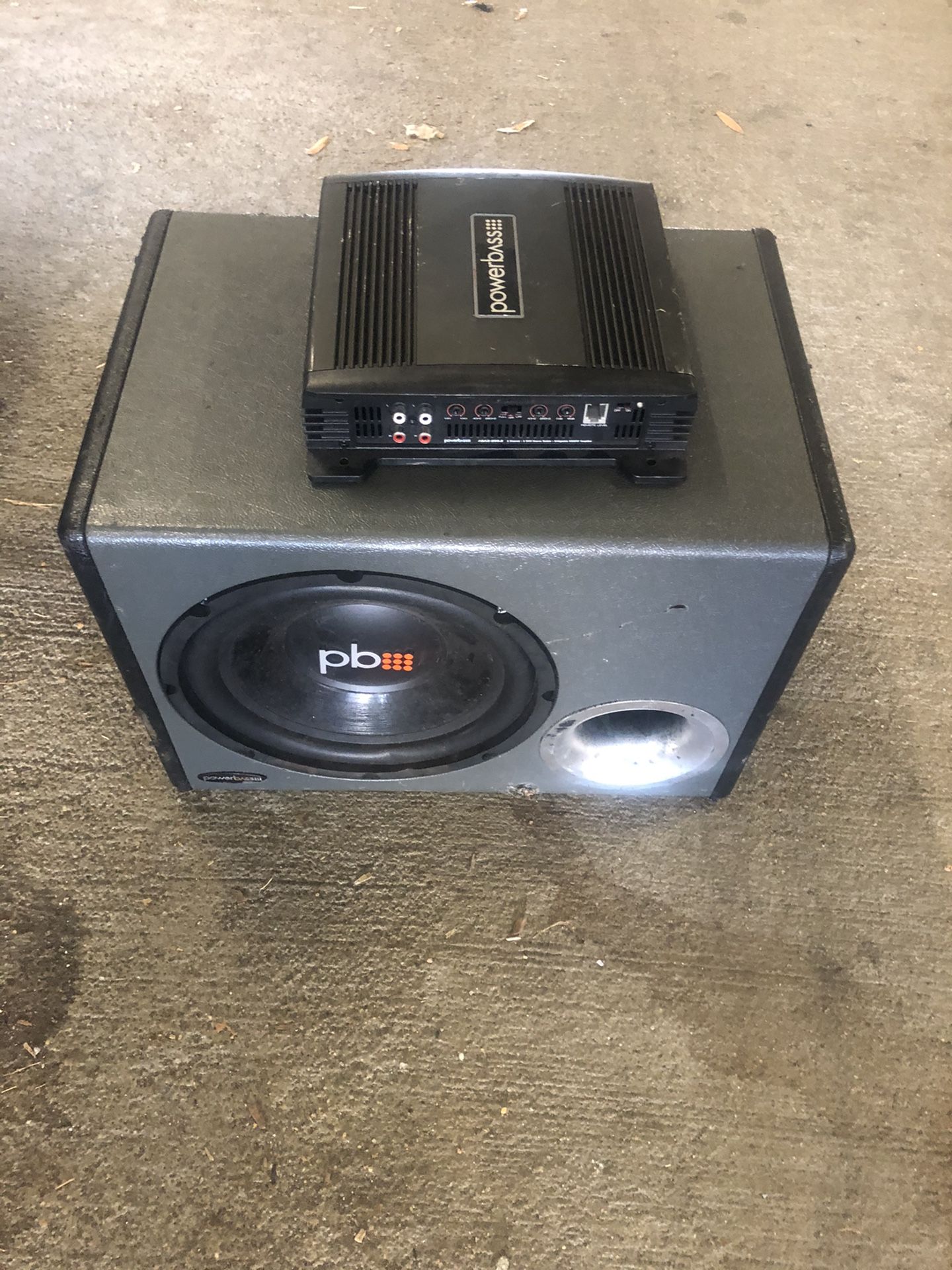 PowerBass speaker and amp