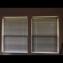 Gray Aluminum Windows Blinds