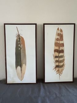 Canvas Feather Art
