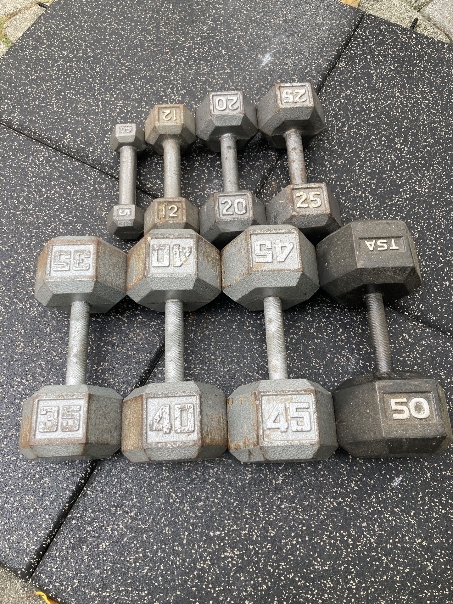 Steel Hex Dumbbells
