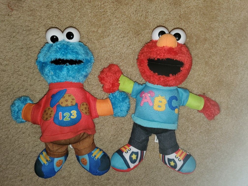ABC and 123 singing elmo and cookie monster