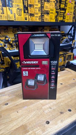 Husky Rechargeable 2-Pack LED Work Lights