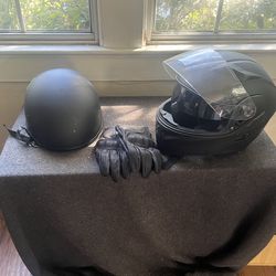 Street bike/Motorcycle Helmet And Gloves