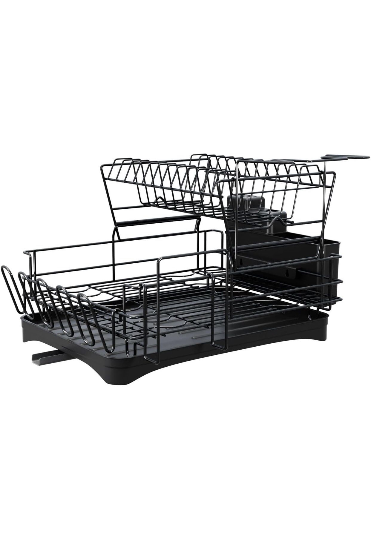 Visit the enttgo Store Kitchen Storage Rack Dish Rack Dish Storage Rack Drain Rack Multi-Functional Household Bowl Rack Utensil Storage Knife