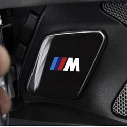 BMW 3 Series M-Style Interior Door Handle Trim Stickers (4pcs) – Brand New with Protective Film 
