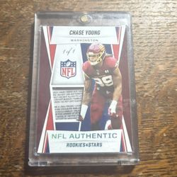 Chase Young 1/1 Rookie Laundry Tag