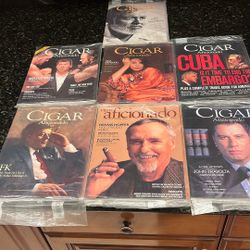 Lot Of 7 Cigar Aficionado Magazines 98-99