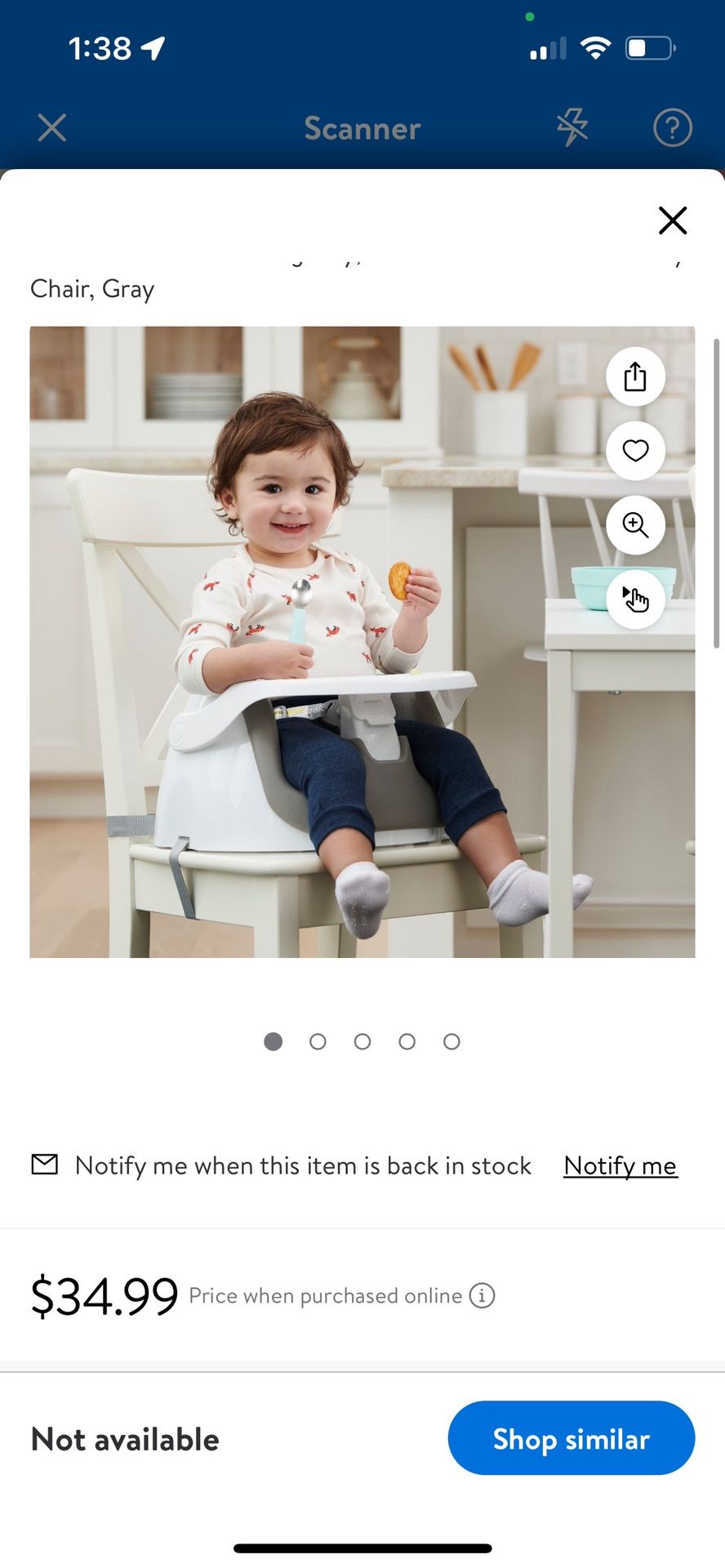 Brand New Booster Chair 