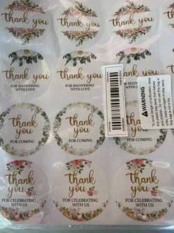 Thank You Stickers